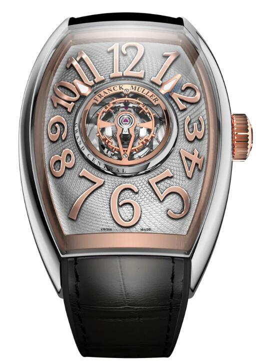 Buy Franck Muller Grand Central Tourbillon Steel & Rose Gold Replica Watch for sale Cheap Price CX 40 T CTR AC 5N (AC.5N)